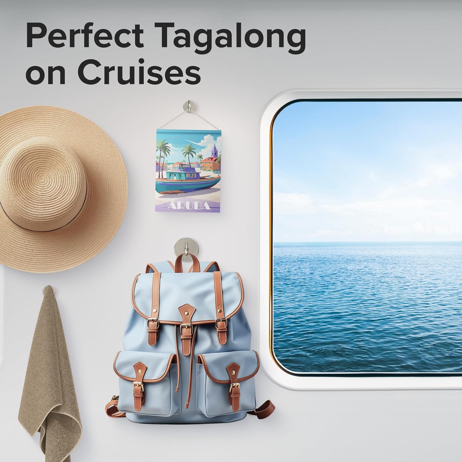 Magnetic Hooks - Heavy Duty Neodymium Magnetic Hooks for Cruise Cabins
