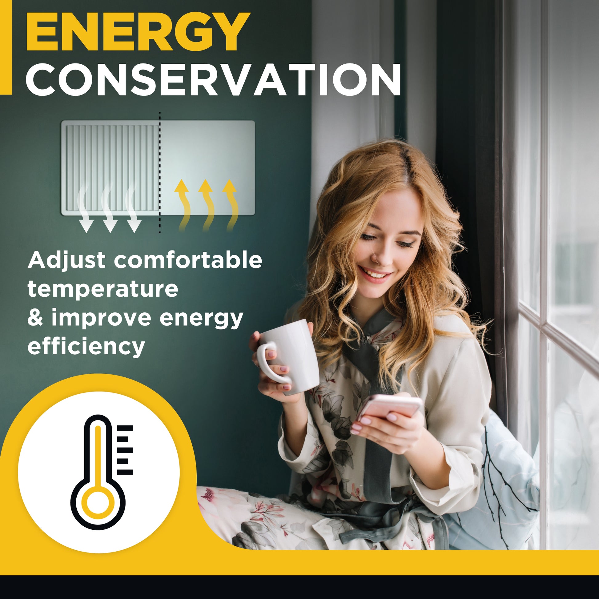 Magnetic Air Vent Cover 8 inch x 15 inch - AC Vent Cover - Flexible Magnet Vent Covers for Ceiling Floor Wall Vents