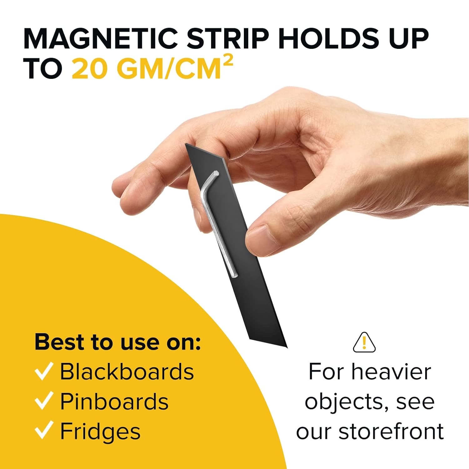 Magnetic Tape Dispenser (20 Feet x 0.75 Inches) - Magnetic Strips with Adhesive Backing - Magnetic Tape Roll