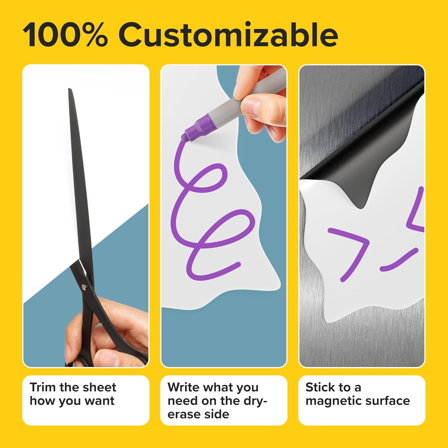 Giant XL Magnetic Sheet - Huge Printable Magnet Dry-Erase Paper - 100% Customizable & Ink-Jet Friendly