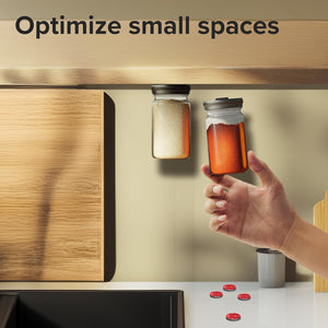 Strong Magnets with Adhesive Backing - Heavy Duty Sticky Magnets, Refrigerator (0.7"x0.12", 100 PCs)