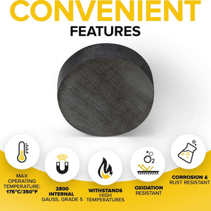 Strong Magnets Heavy Duty - Round, Small and Strong Ceramic for Whiteboard or Fridge