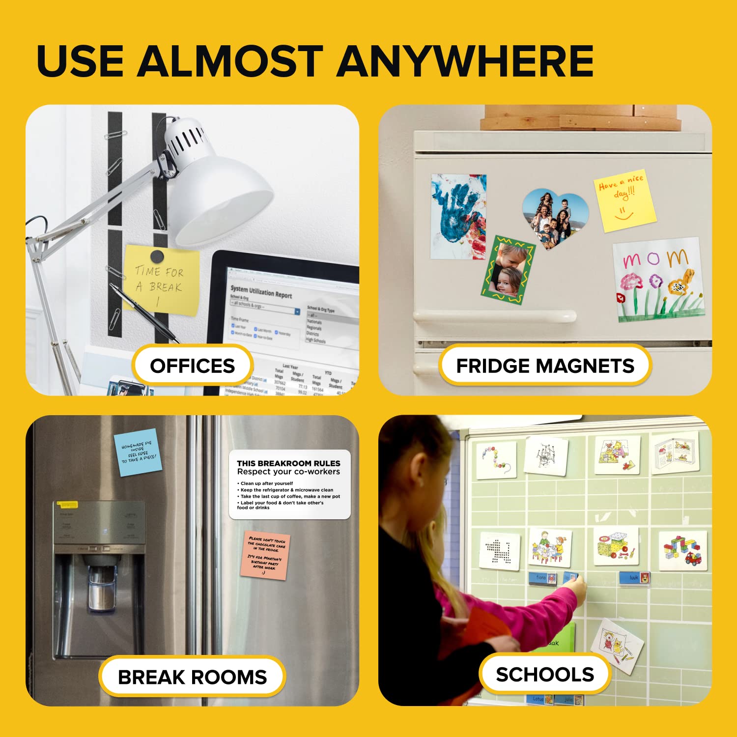 Magnetic Tape Dispenser (20 Feet x 0.75 Inches) - Magnetic Strips with Adhesive Backing - Magnetic Tape Roll