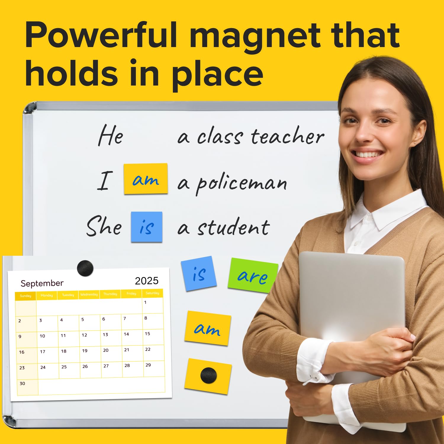 X-bet MAGNET Hyper-Sticky Magnets with Adhesive Backing - (0.8'' x 0.08'', 240 pcs) Strong Magnetic Dots for Whiteboard, Fridge, Crafts - Easy-to-Cut Stickers for Planning and Organization