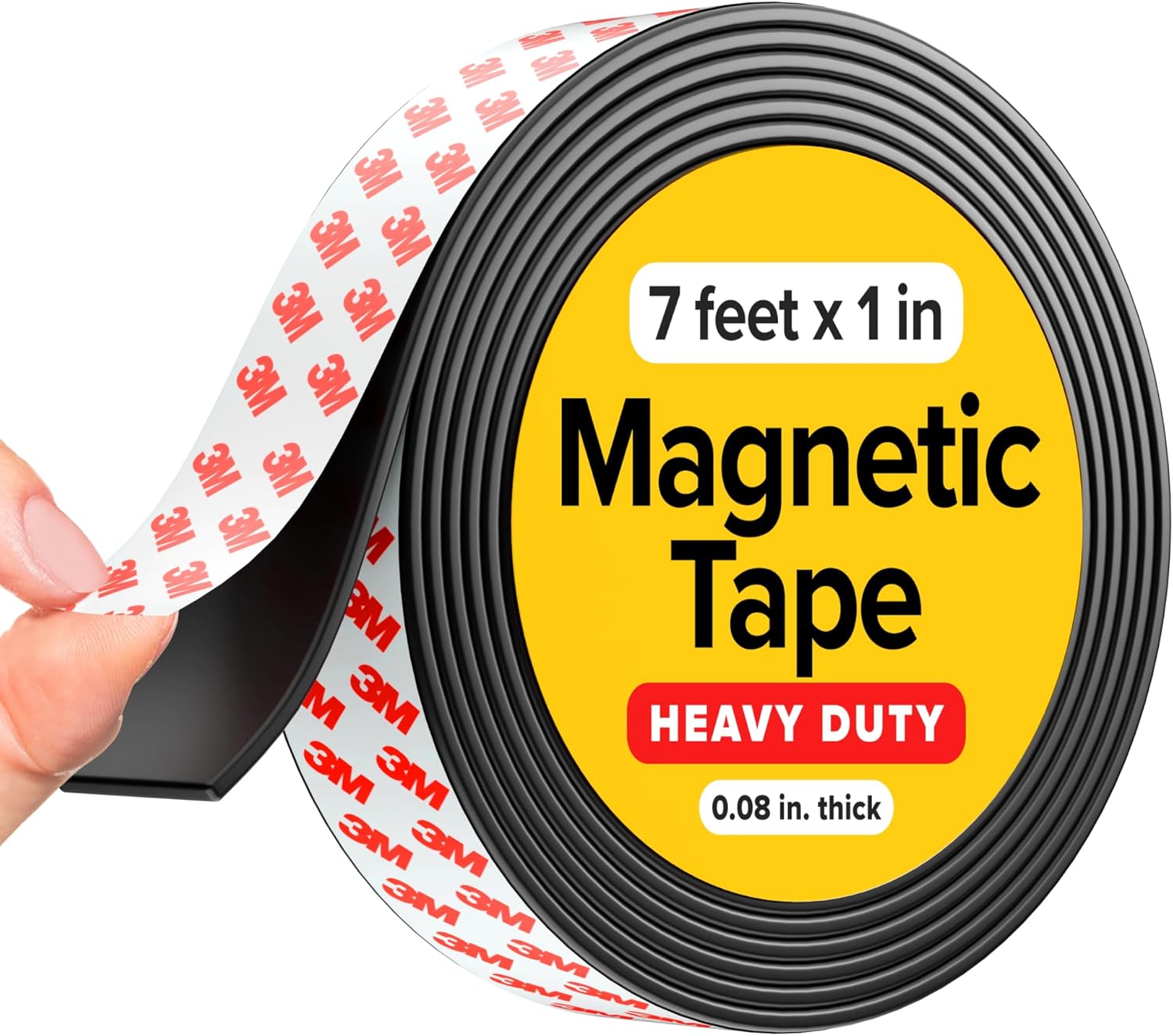 Super Sticky Magnetic Tape - Stong Magnet Strip with Adhesive Backing for DIY & Crafts