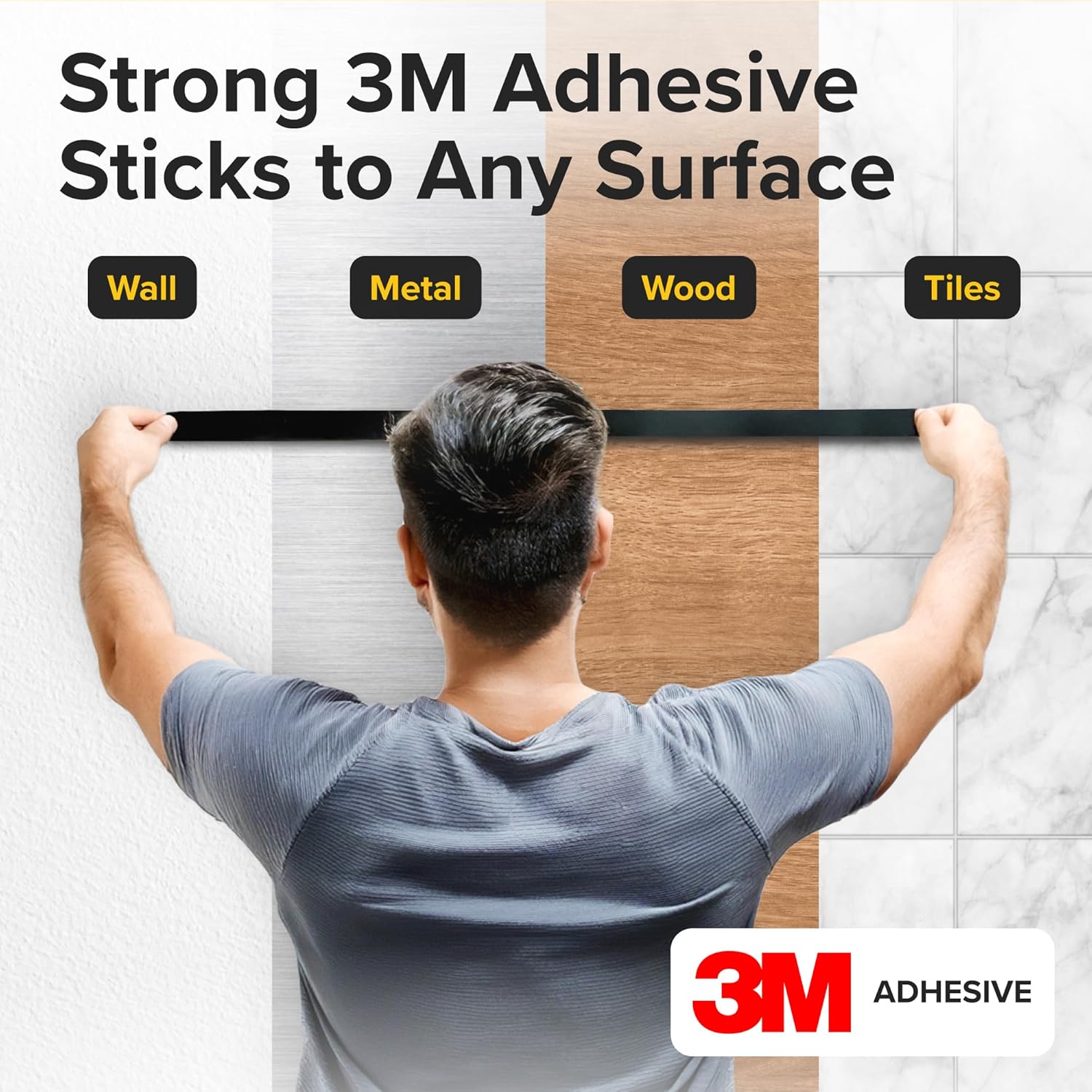 Magnetic Tape A+B, one Side with 3M 55236 Adhesive Size