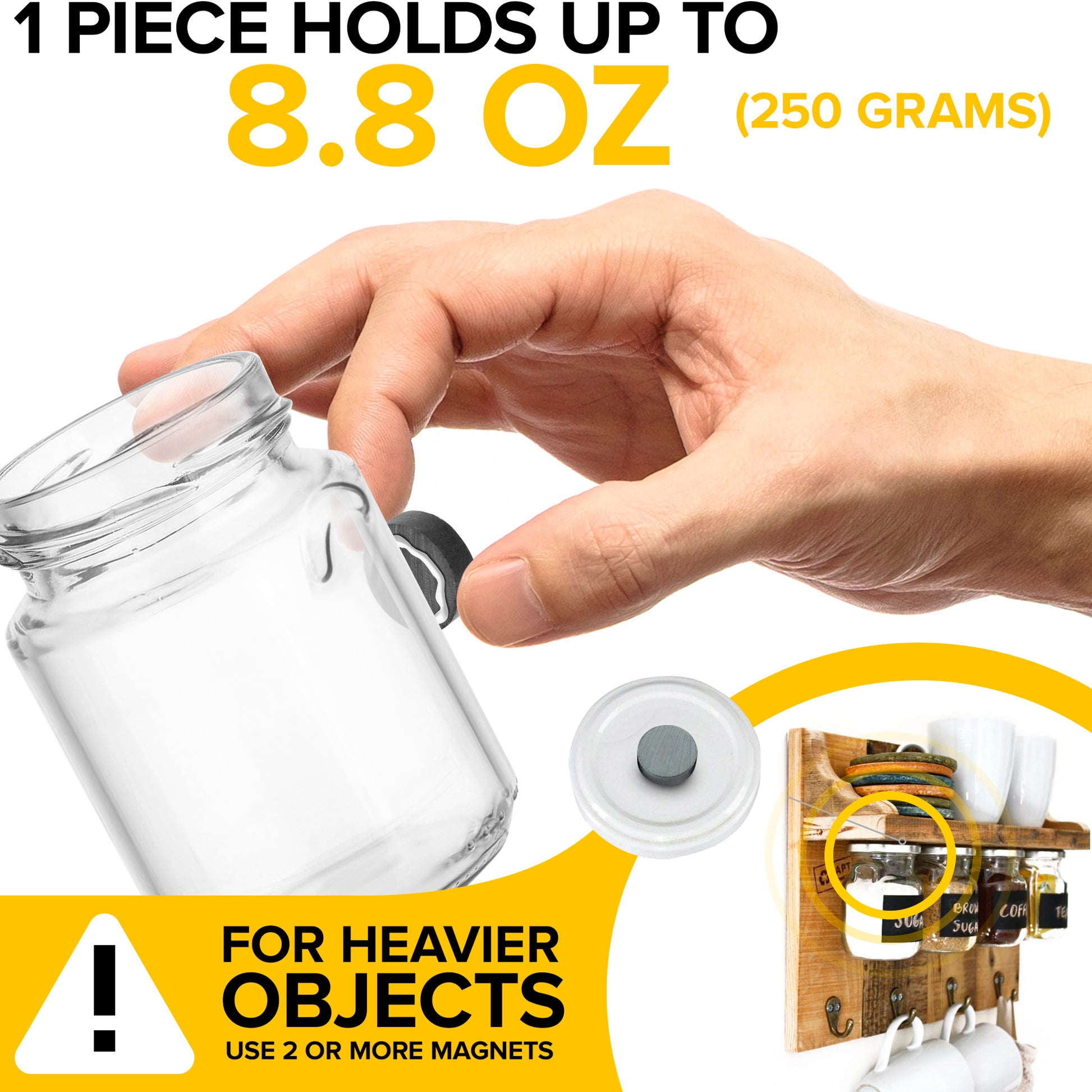 100 pcs Round Ceramic Magnets - Tiny 0.709" (18 mm) Circle Disc - Flat Magnets Bulk - Industrial Magnets UK