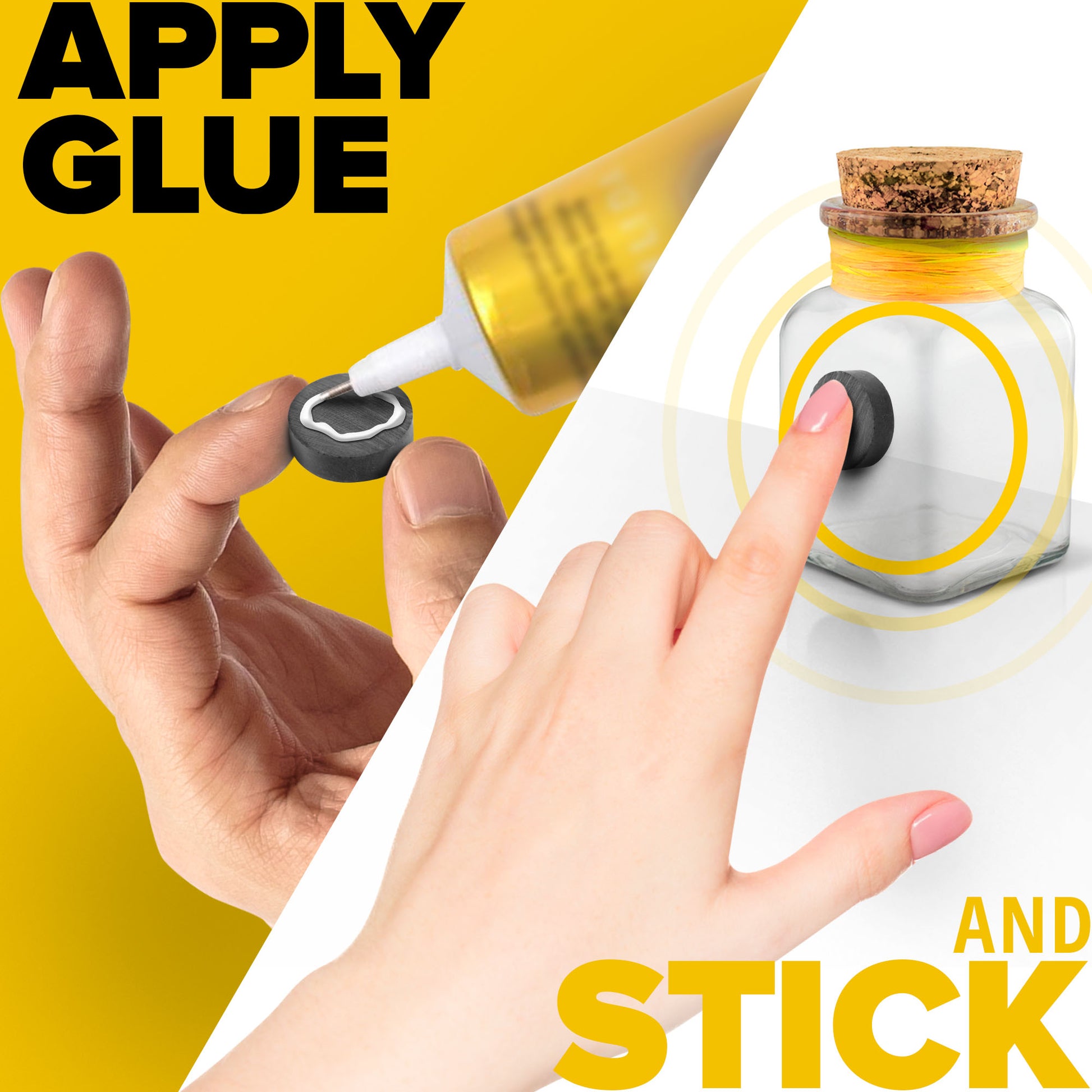 30 PCs Craft Magnets -  Flat Circle Ferrite Magnets - Round Magnets for your Fridge, Crafts, Science & DIY AU