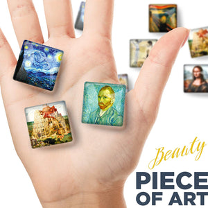 Decorative Magnets for Whiteboard - Art Glass Magnets for Refrigerator - Funny Fridge Magnets - Cute Locker Magnets UK