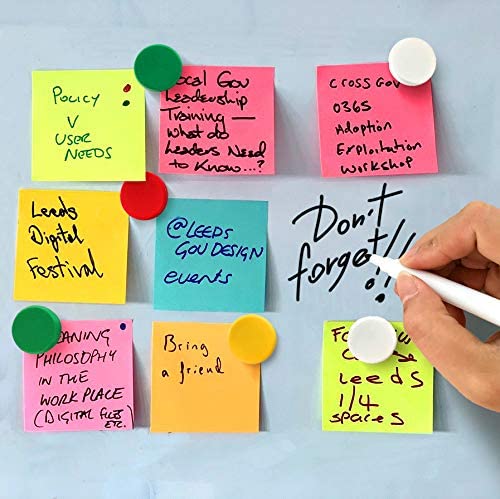 Colored School Magnets - Fridge Magnets - Colored Refrigerator Magnets for Whiteboard and Locker Magnets - 24 PCs UK