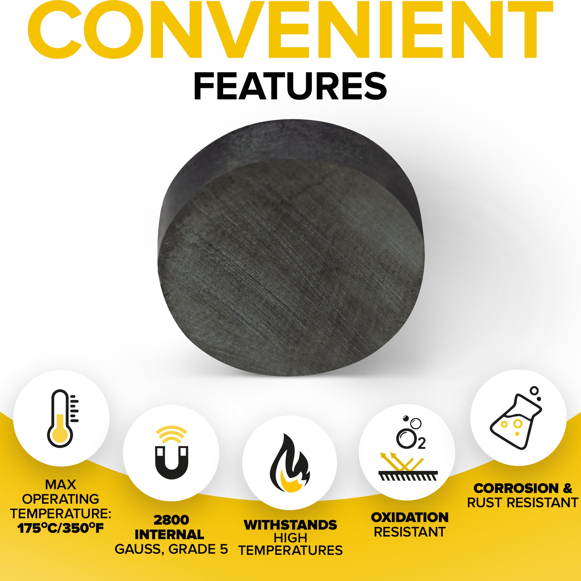 30 PCs Craft Magnets -  Flat Circle Ferrite Magnets - Round Magnets for your Fridge, Crafts, Science & DIY AU