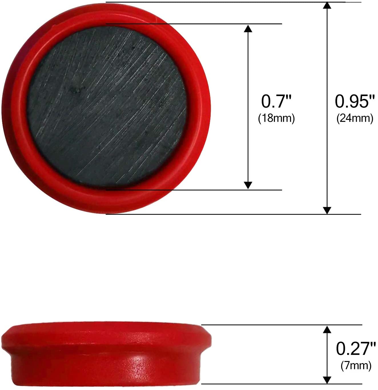 Colored School Magnets - Fridge Magnets - Colored Refrigerator Magnets for Whiteboard and Locker Magnets - 24 PCs UK