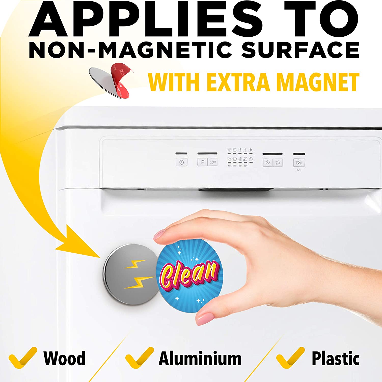 Clean Dirty Dishwasher Magnet Flip - Kitchen Magnets - Housewarming Gifts New Home