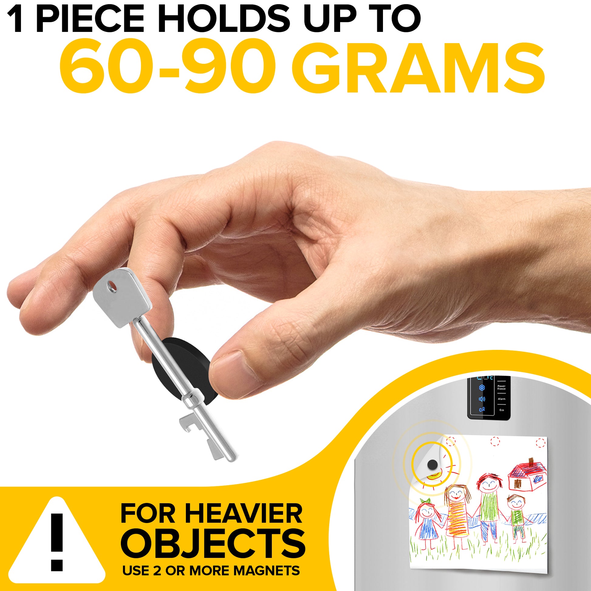 Magnetic Dots - Round Magnets with Adhesive Backing - Flexible Self Adhesive Magnets for Crafts – 30 PCs