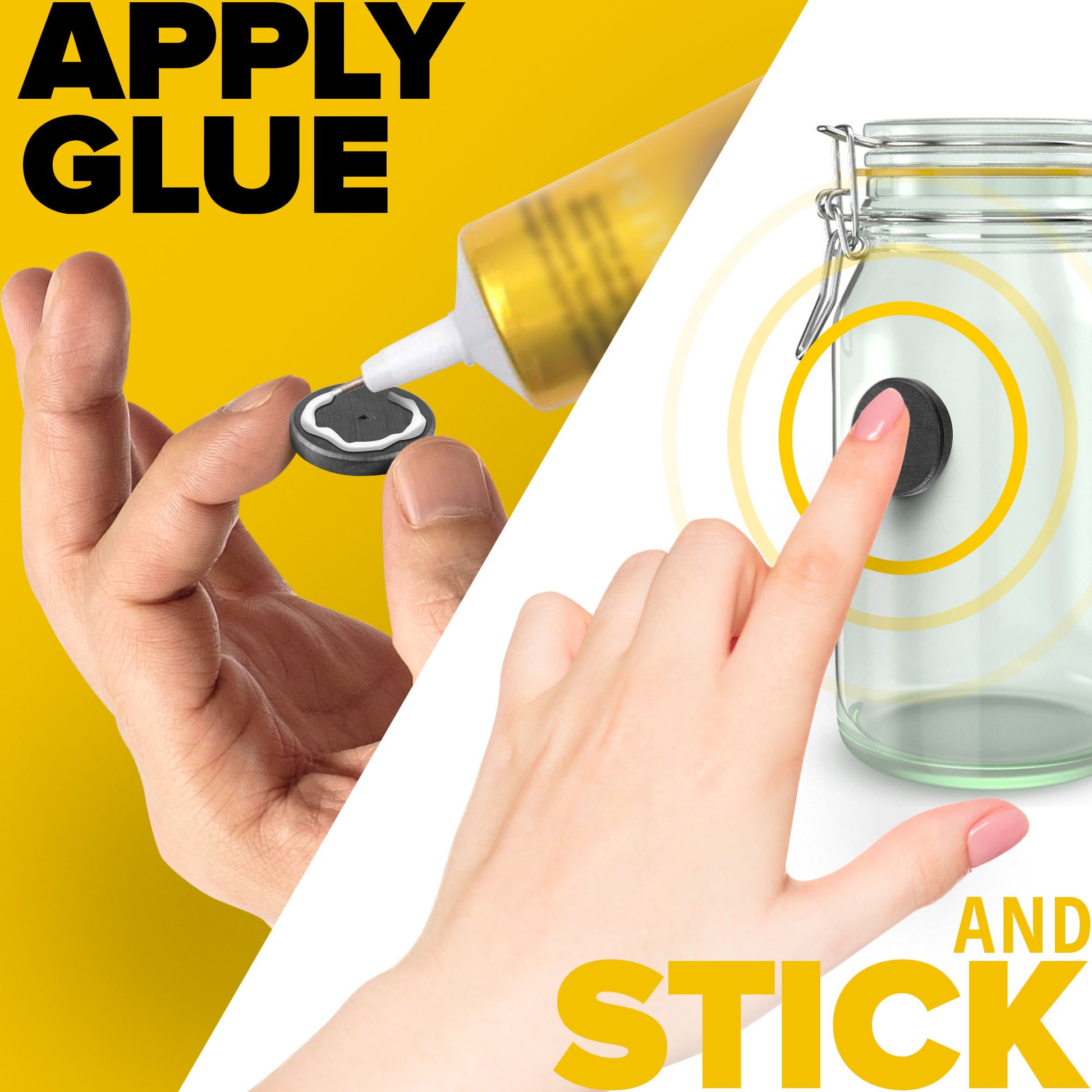 50 PCs Craft Magnets - Fridge Magnets - Round Ceramic Magnets for DIY, Craft, Hobbies - Tiny Disc Magnets UK