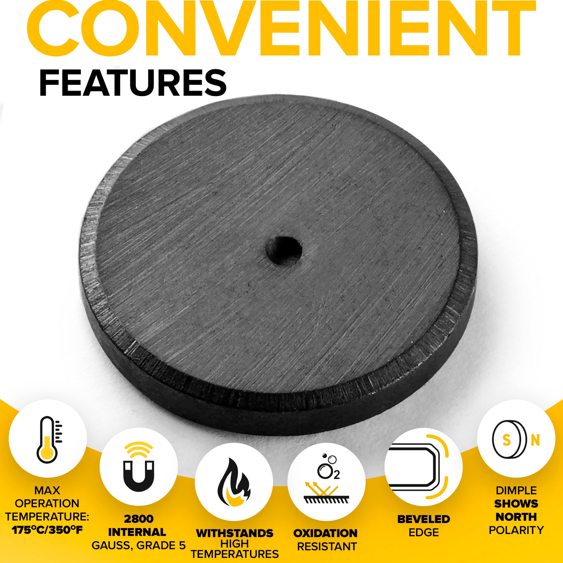 50 PCs Craft Magnets - Fridge Magnets - Round Ceramic Magnets for DIY, Craft, Hobbies - Tiny Disc Magnets UK