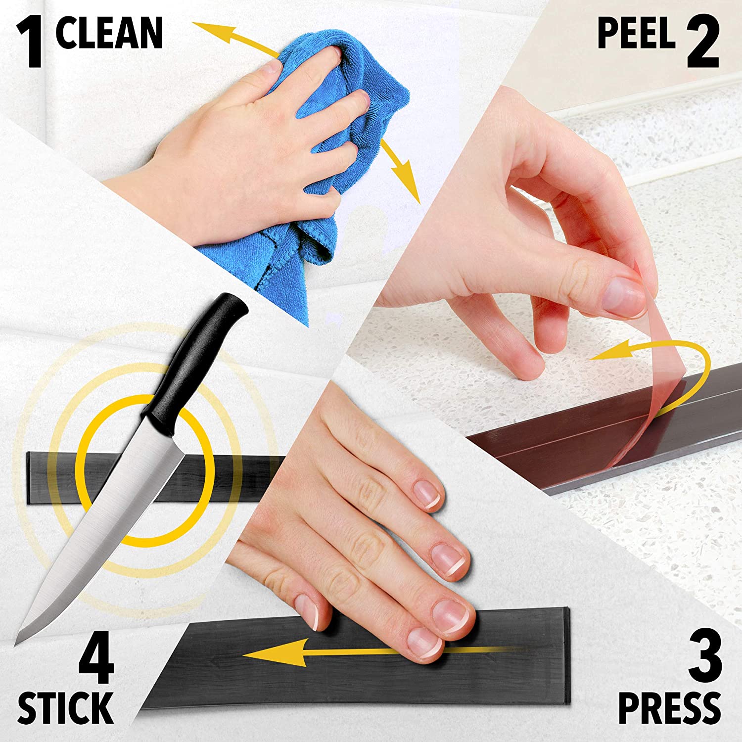 Magnetic Knife Strip - Knife Magnetic Strip with Adhesive Backing - Magnetic Knife Holder - Knife Rack - Kitchen Utensil