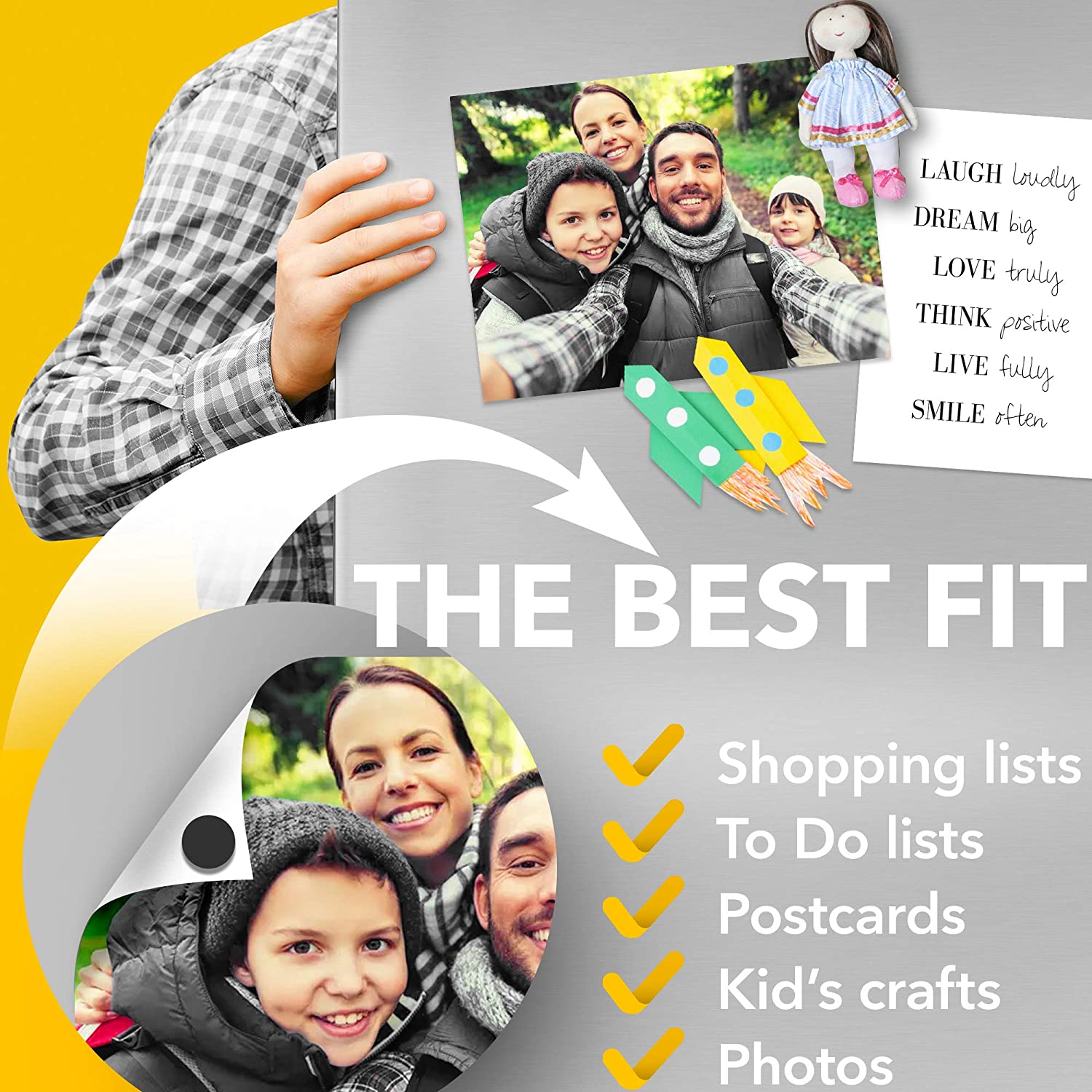 Magnetic Dots - Round Magnets - Self Adhesive Magnet Dots - Magnetic Circles - Flexible Sticky Magnets - 80 PCs AU