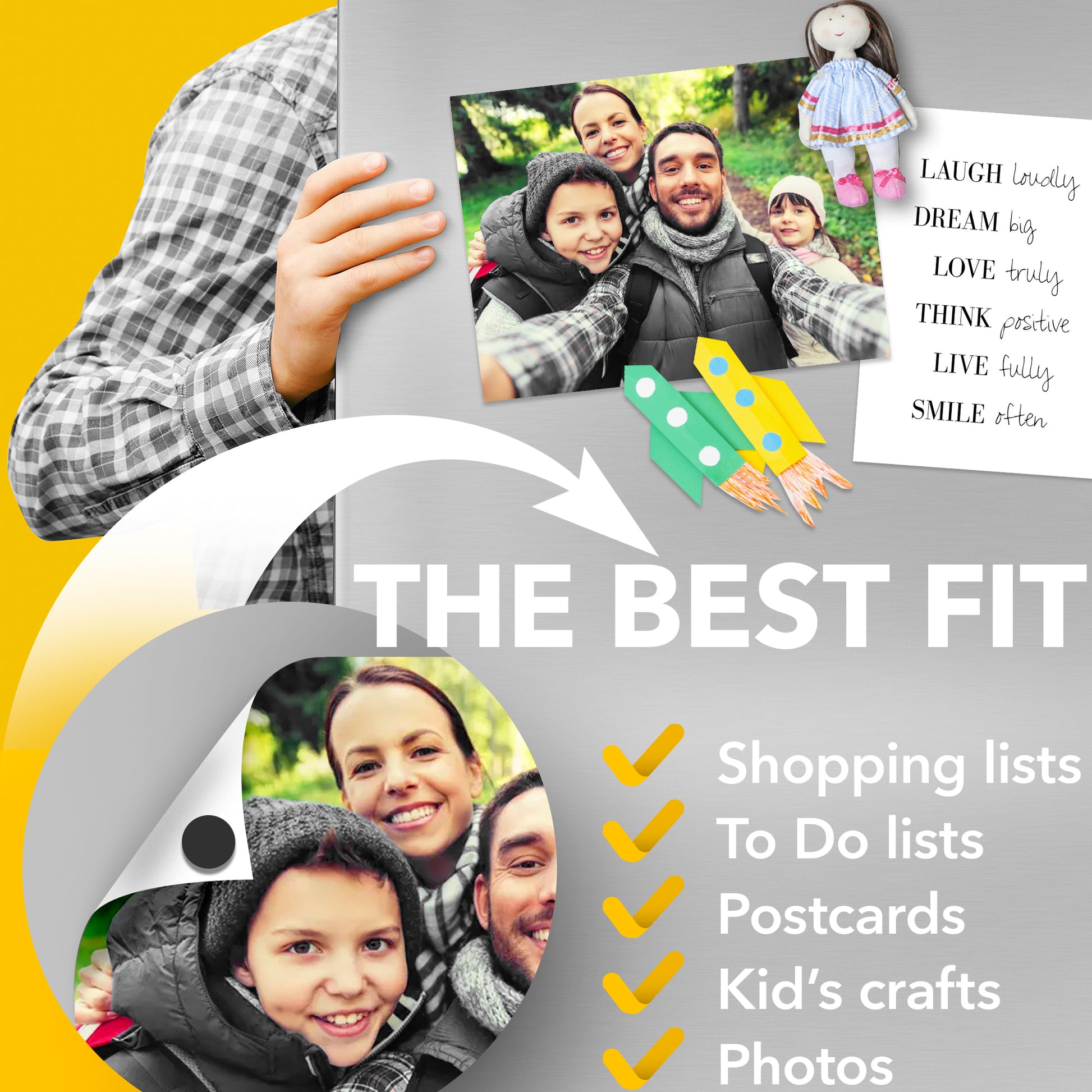 Magnetic Dots - Round Magnets with Adhesive Backing - Flexible Self Adhesive Magnets for Crafts – 30 PCs