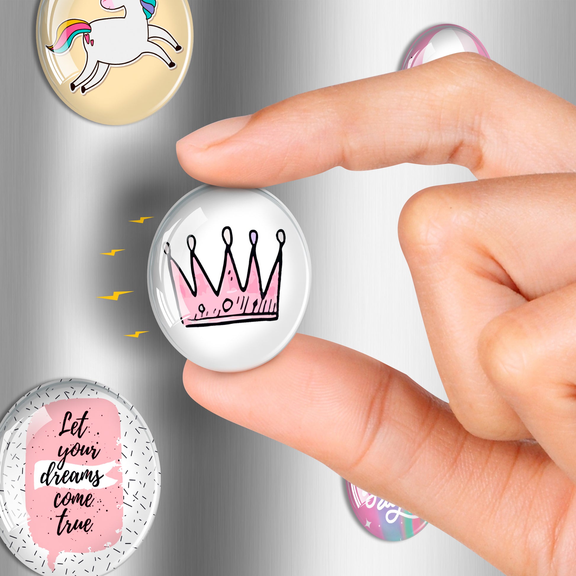 Unicorn Magnets for Fridge – Glass Decorative Magnets for Refrigerator 12 PCs – Funny Refrigerator Magnets for Kitchen and Whiteboard