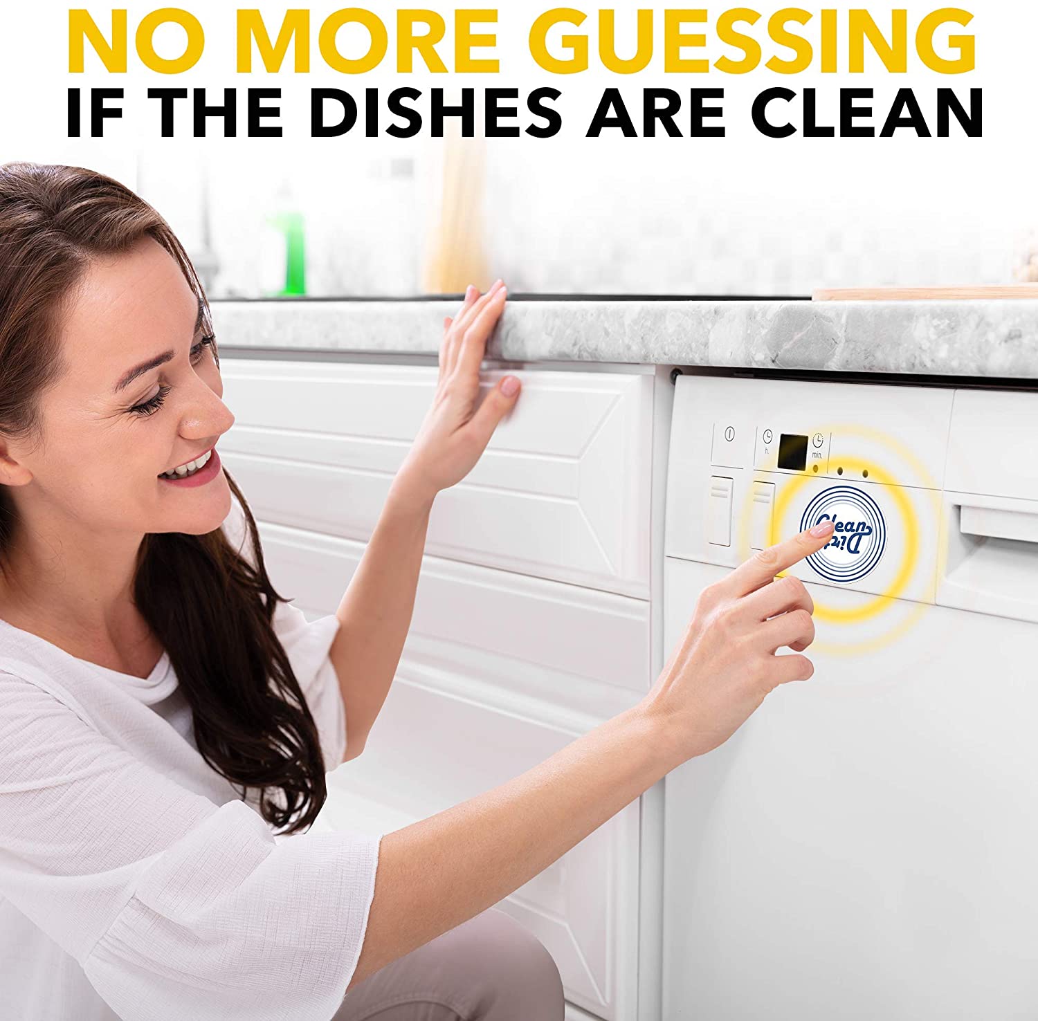 Dishwasher Magnet Clean Dirty Sign Indicator - Double Sided Flip - Kitchen Magnets - Magnet for Dishwasher
