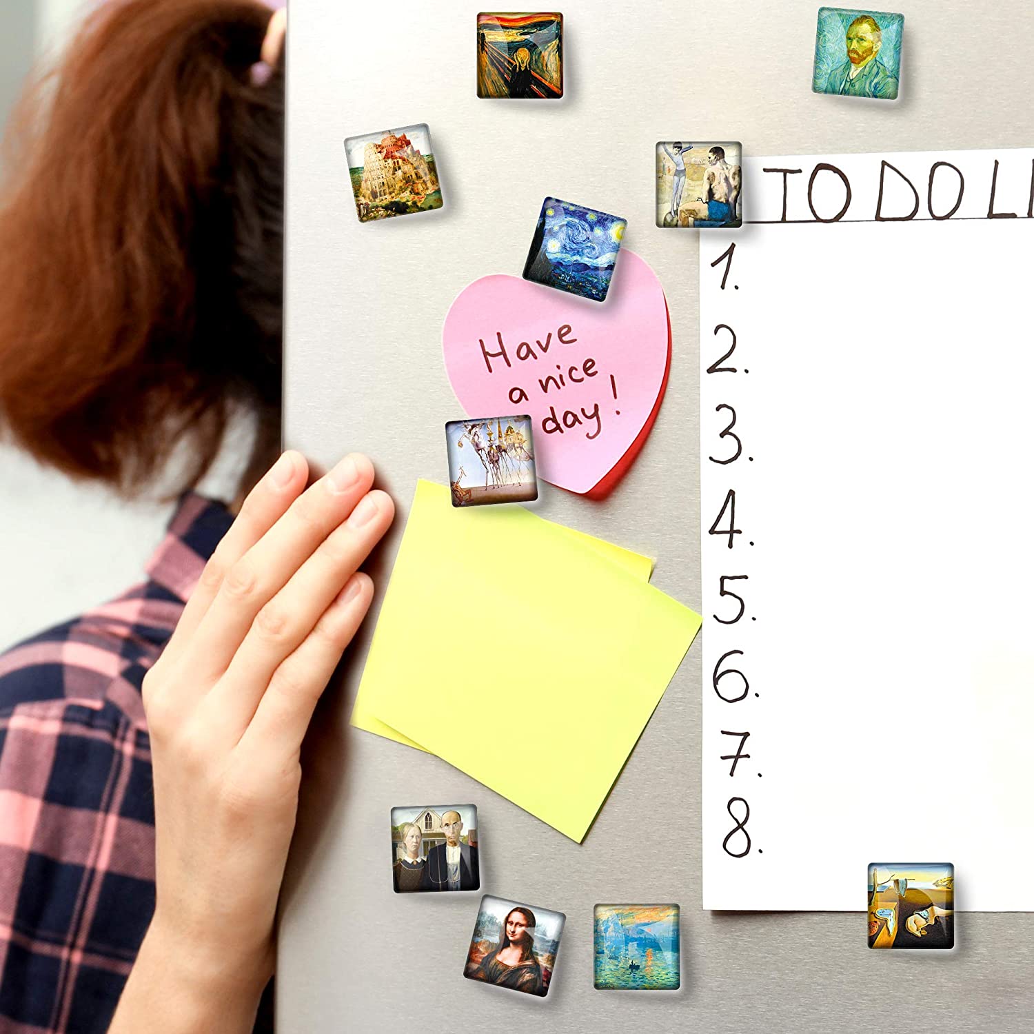 Decorative Magnets for Whiteboard - Art Glass Magnets for Refrigerator - Funny Fridge Magnets - Cute Locker Magnets UK