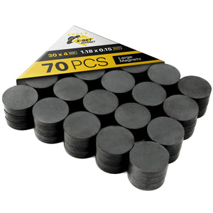 70 PCs Ceramic Industrial Magnets - Refrigerator Magnets - Magnets for Crafts, Bottlecaps - Tiny Round Magnets