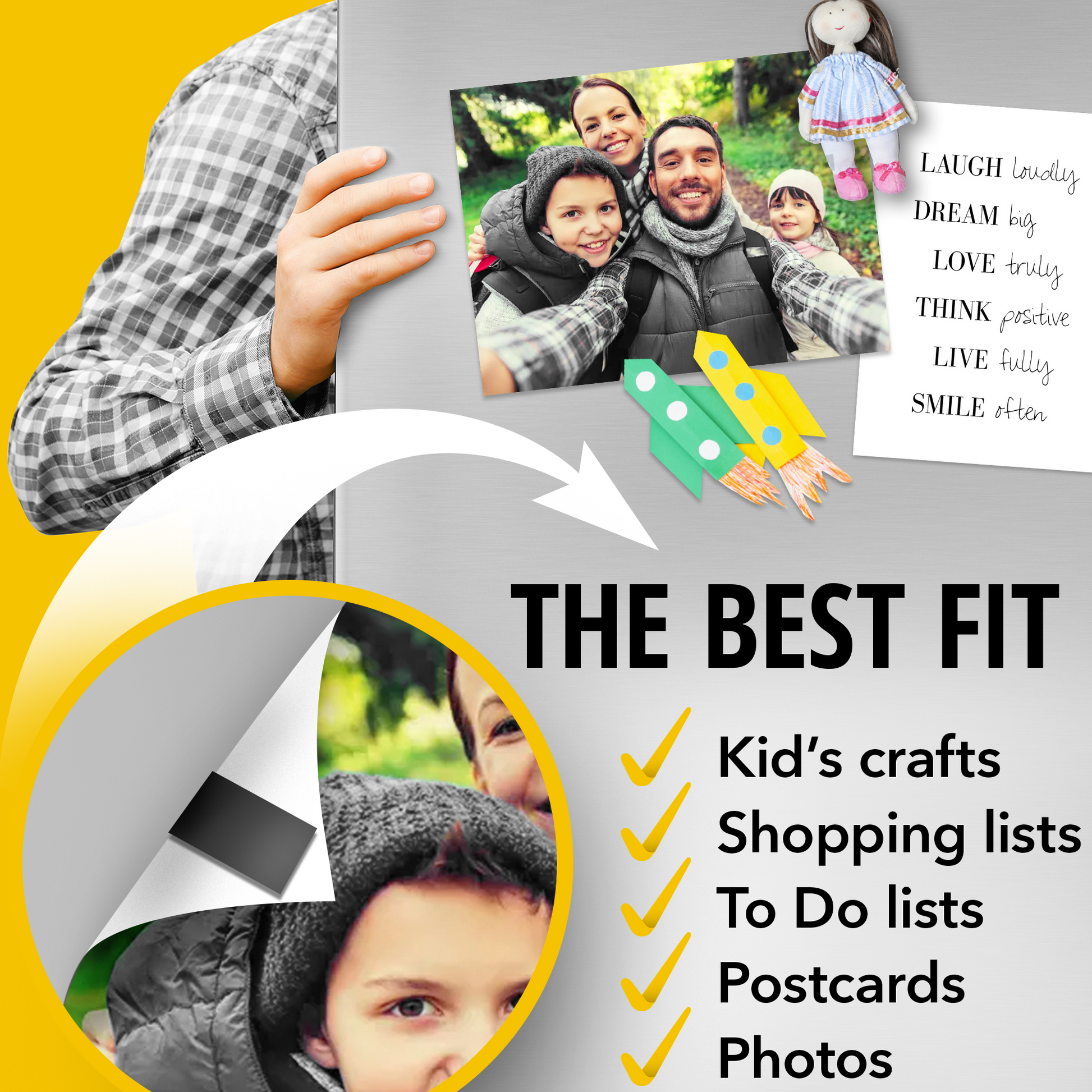 Flexible Magnetic Tape - Wide 1.5 Inch x 10 Feet Sticky Magnetic Strip - Adhesive Magnets for DIY, Craft and Education UK