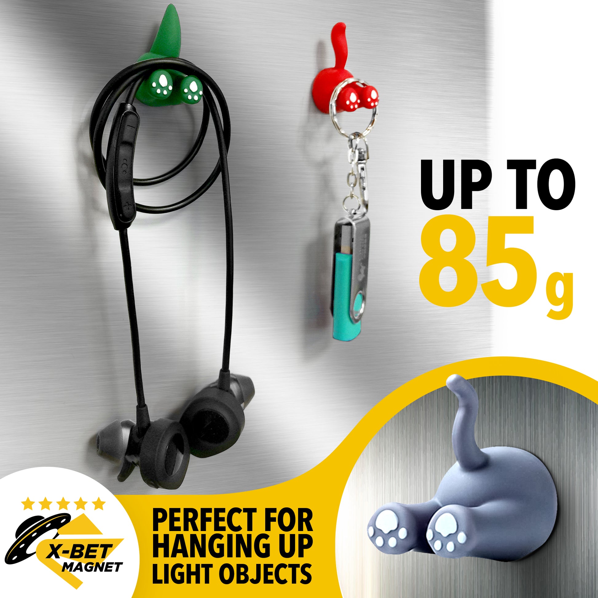 Cat Butt Magnets for Refrigerator – Funny Fridge Magnets – Cute Cat Lover Gifts for Women and Men