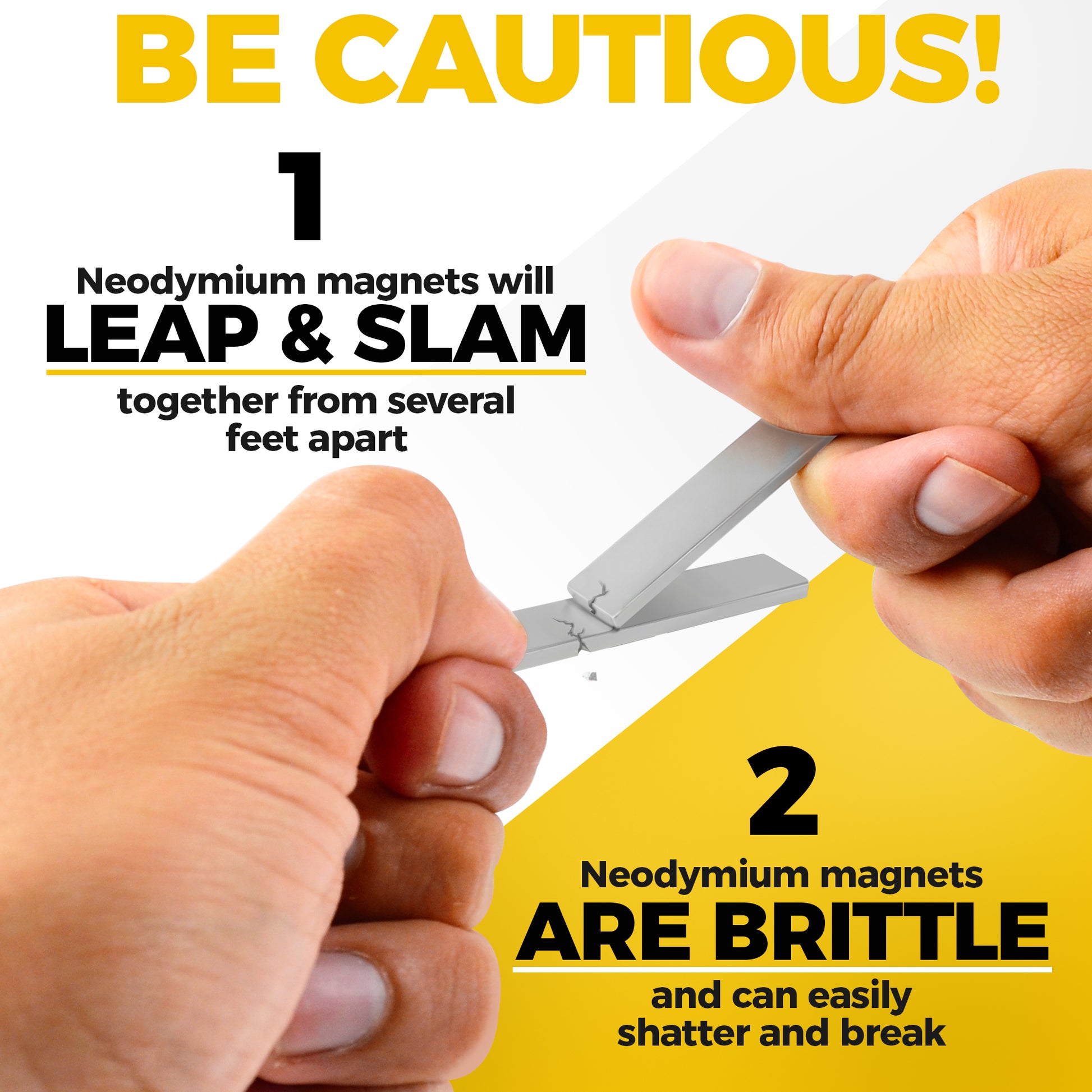 Super Strong Neodymium Bar Magnets with Adhesive Backing 4 PCs – Heavy Duty N52 Neodymium Magnet