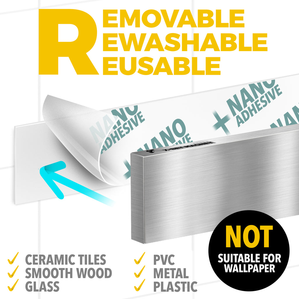 Knife Magnetic Strip 12" with Adhesive – Magnetic Knife Holder for Wall no Screws